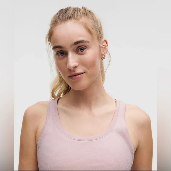 New Lululemon Swiftly Tech Cropped Racerback Tank Top. Pink Haze. Size 6. - Picture 11 of 16